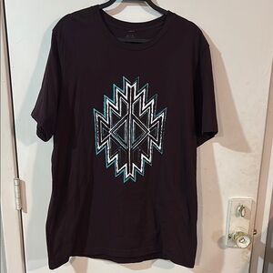 Women’s Aztec Plum Tee with Blue Accents